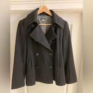 Jcrew Black Wool Pea Coat Size Small